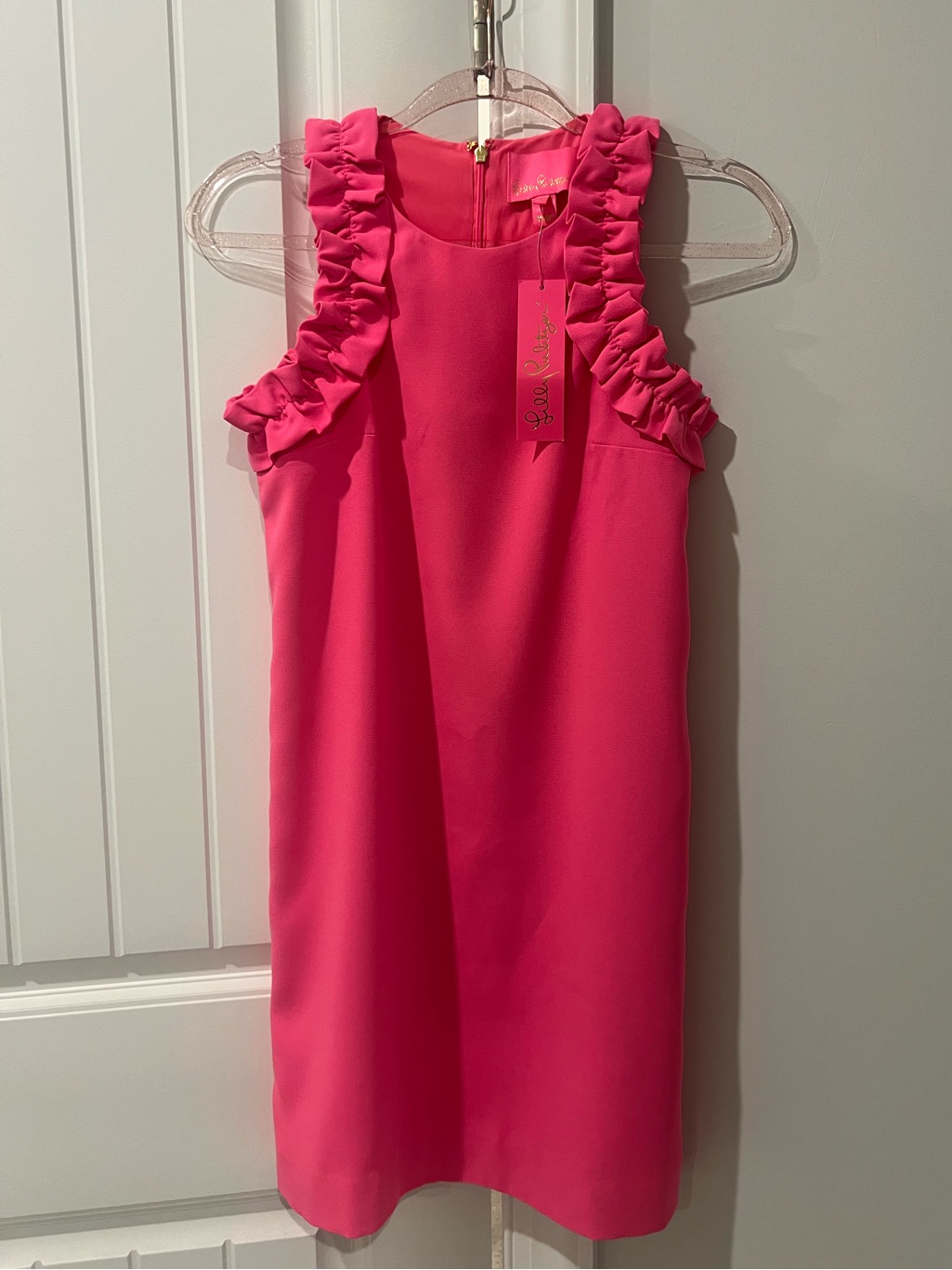 Lilly Pulitzer Kailee Ruffle Shift Dress In Roxie Pink